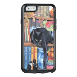 Animal Art Mixed-Media Lazy Black Cat OtterBox iPhone 6/6s Case