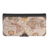 Antique Vintage Map of the Known World Circa 1630 iPhone SE/5/5s Wallet Case