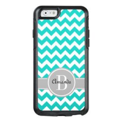 Aqua|Gray Personalized OtterBox iPhone 6/6s Case