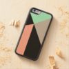 Art Deco Mint Peach and Black Carved Maple iPhone 6 Bumper