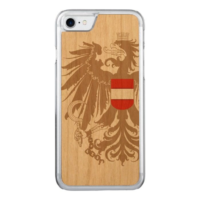 Austria Flag Vintage Carved iPhone 7 Case