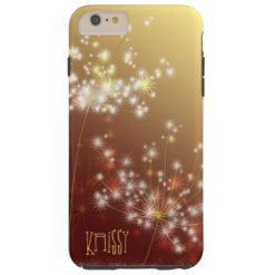 Autumn Glitters Elegant Dandelion Tough iPhone 6 Plus Case