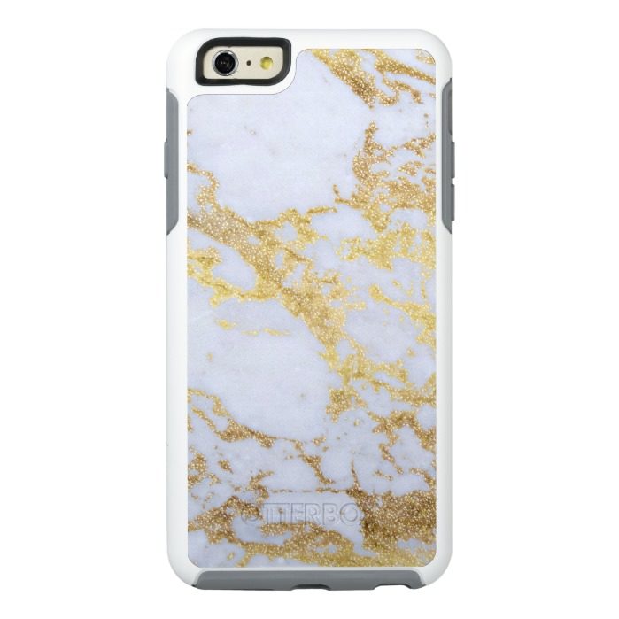 Awesome trendy modern faux gold glitter marble OtterBox iPhone 6/6s plus case