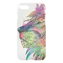 Awesome tribal watercolor lion design iPhone 7 case