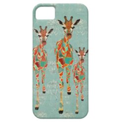Azure & Amber Giraffes iPhone Case