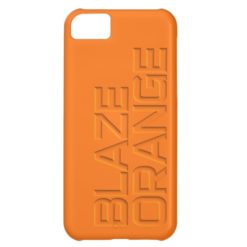 BLAZE ORANGE Hunter Safety iPhone 5C Case