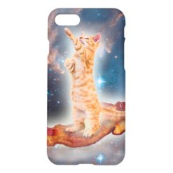 Bacon Surfing Cat in the Universe iPhone 7 Case