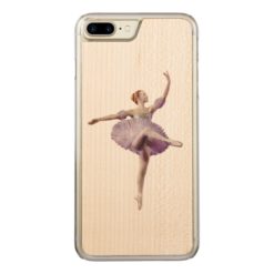 Ballerina in Purple and White Carved iPhone 7 Plus Case