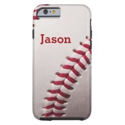 Baseball Personalized iPhone 6 Case Name
