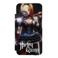 Batman Arkham Knight | Harley Quinn with Bat Wallet Case For iPhone SE/5/5s
