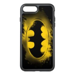 Batman Symbol | Black and Yellow Logo OtterBox Symmetry iPhone 7 Plus Case