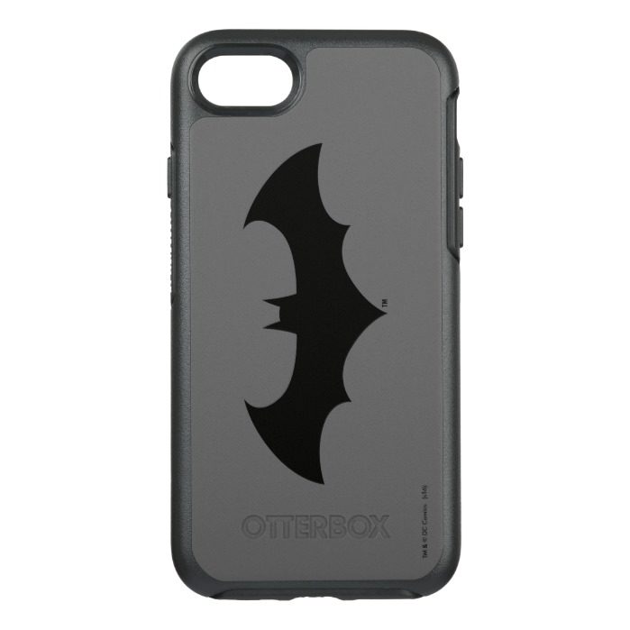 Batman Symbol | Simple Bat Silhouette Logo OtterBox Symmetry iPhone 7 Case