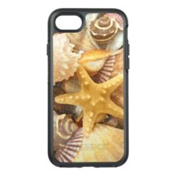 Beach Theme Seashells Design OtterBox Symmetry iPhone 7 Case