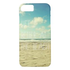 Beach iPhone 7 case ocean typography