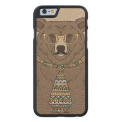 Bear-man Carved Maple iPhone 6 Slim Case