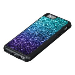 Beautiful Aqua blue Ombre glitter sparkles OtterBox iPhone 6/6s Case