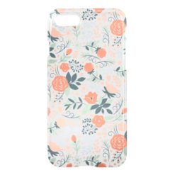 Beautiful Floral Pattern Girly iPhone 7 Case