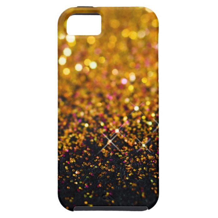 Beautiful gold sparkly glitter Apple iPhone case