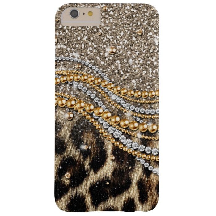 Beautiful trendy leopard faux animal print barely there iPhone 6 plus case