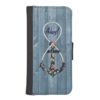 Beautiful vintage roses floral anchor infinity iPhone SE/5/5s wallet