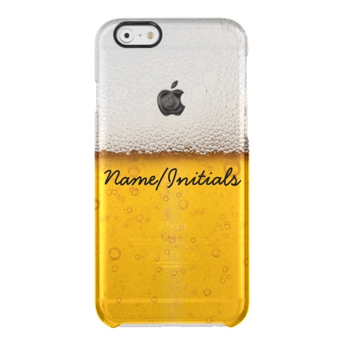 Beer Bubbles Close-Up Funny Drinking Name Clear iPhone 6/6S Case