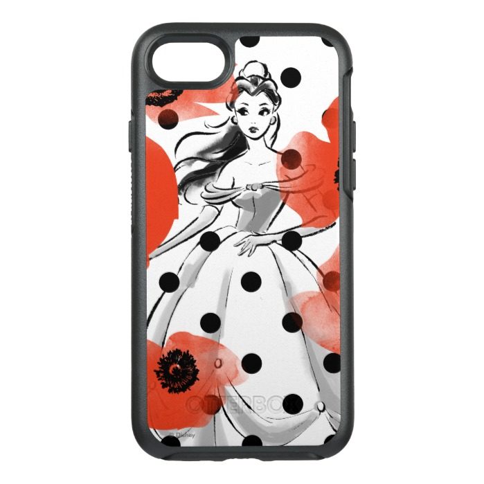 Belle With Poppies and Polka Dots OtterBox Symmetry iPhone 7 Case