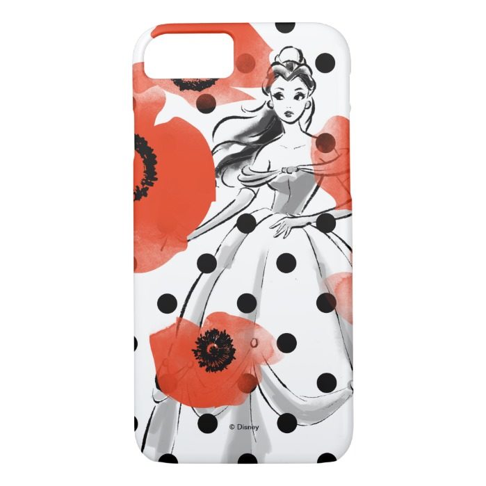 Belle With Poppies and Polka Dots iPhone 7 Case