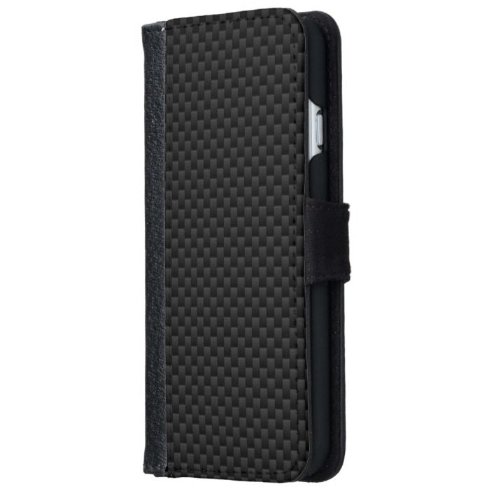 Black Carbon Fiber Print Automotive Texture Wallet Phone Case For iPhone 6/6s