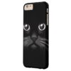 Black Cat Face Eyes Barely There iPhone 6 Plus Case