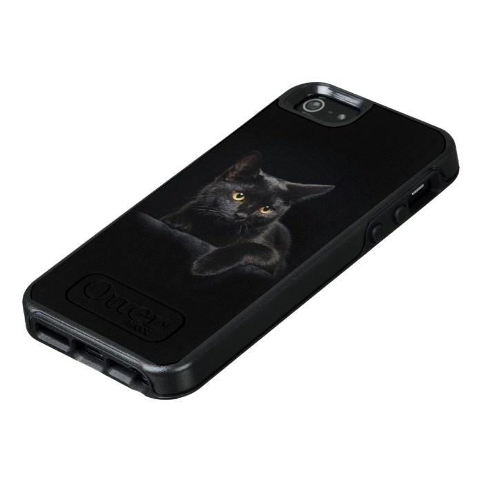 Black Cat OtterBox iPhone SE Case