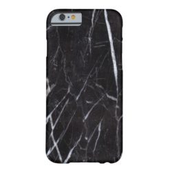 Black Marble Stone Grain/Texture Barely There iPhone 6 Case