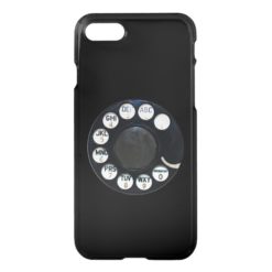 Black Rotary Dial iPhone 7 Clearly? Deflector Case
