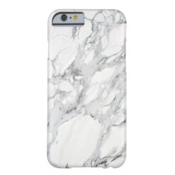 Black White Grey Carrara Marble iPhone 6 Case
