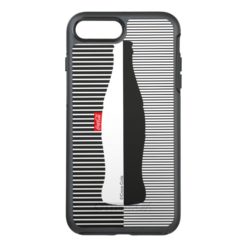 Black & White Micro Stripe Coca-Cola OtterBox Symmetry iPhone 7 Plus Case