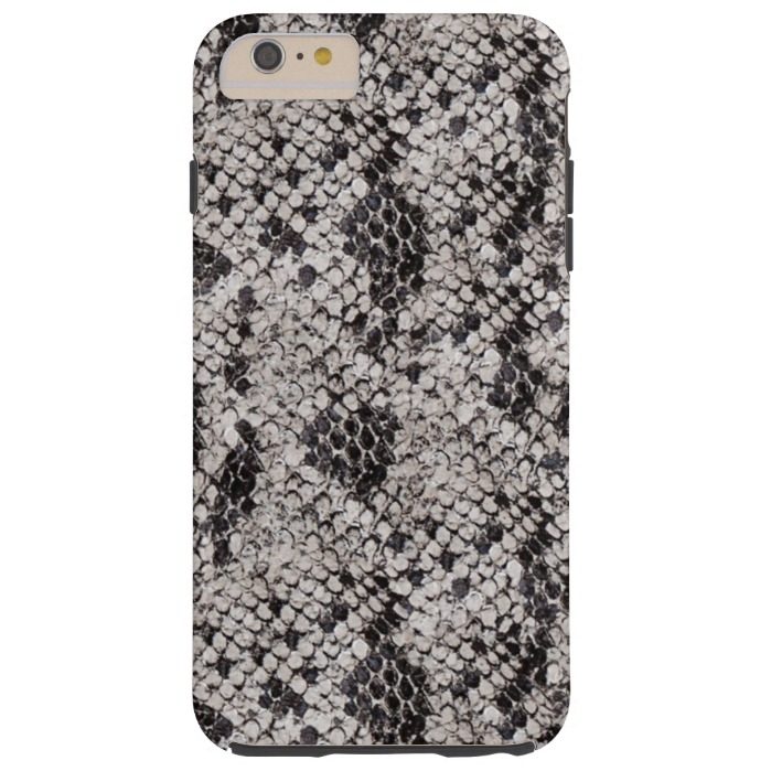 Black and Gray Snake Skin Tough iPhone 6 Plus Case