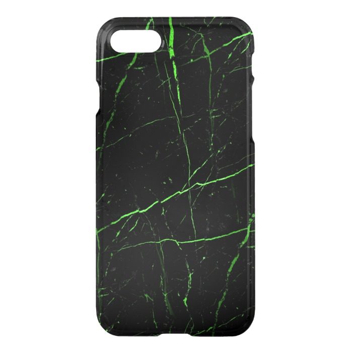 Black and Green Marble iPhone 7 Case