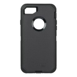 Black and Grey Carbon Fiber Polymer OtterBox Defender iPhone 7 Case