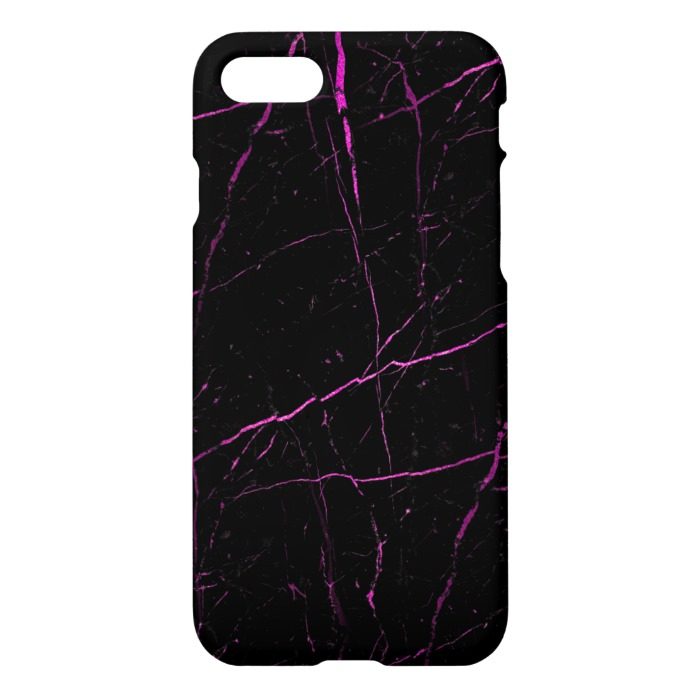 Black and Pink Marble iPhone 7 Case