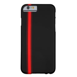 Black and Red Racing Stripe iPhone 6 case