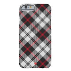 Black and Red Tartan Pattern Fabric Barely There iPhone 6 Case