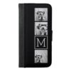 Black and White Photo Collage with Monogram iPhone 6/6s Plus Wallet Case
