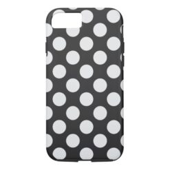 Black and White Polka Dots iPhone 7 Case