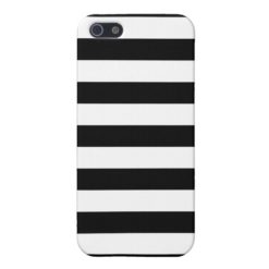 Black and White Stripes Pattern iPhone SE/5/5s Cover