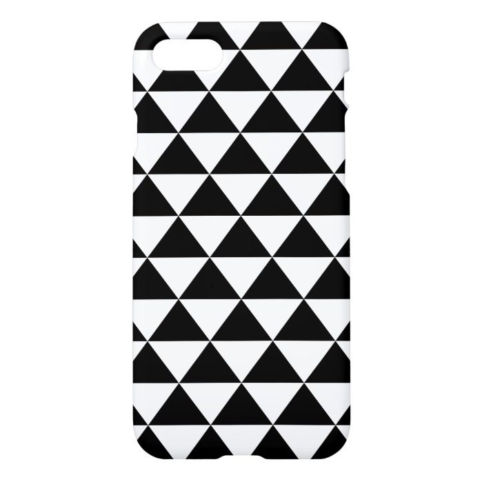 Black and White Triangle Pattern iPhone 7 Case