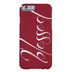 Blessed Deep Red Statement iPhone 6 case