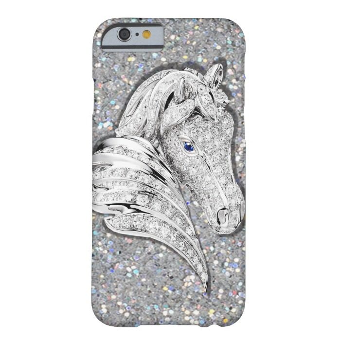 Bling Diamond Horse Silhouette Barely There iPhone 6 Case