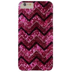 Bling Glam Girly Glitter Sparkle Chevron Barely There iPhone 6 Plus Case