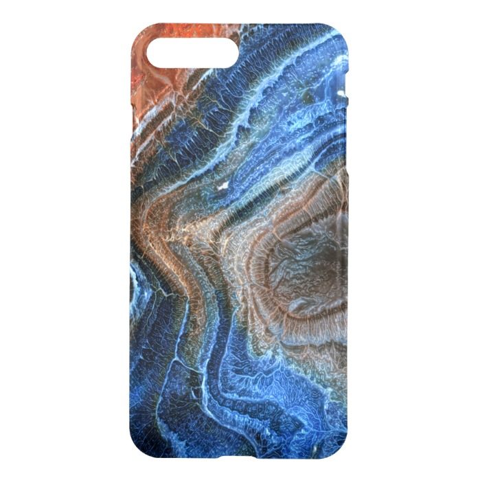 Blue & Brown Agate With Nacre iPhone 7 Plus Case