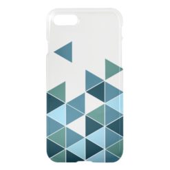 Blue Green Cool Triangles Geometric iPhone 7 Case