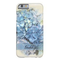Blue Hydrangea Flower Barely There iPhone 6 Case